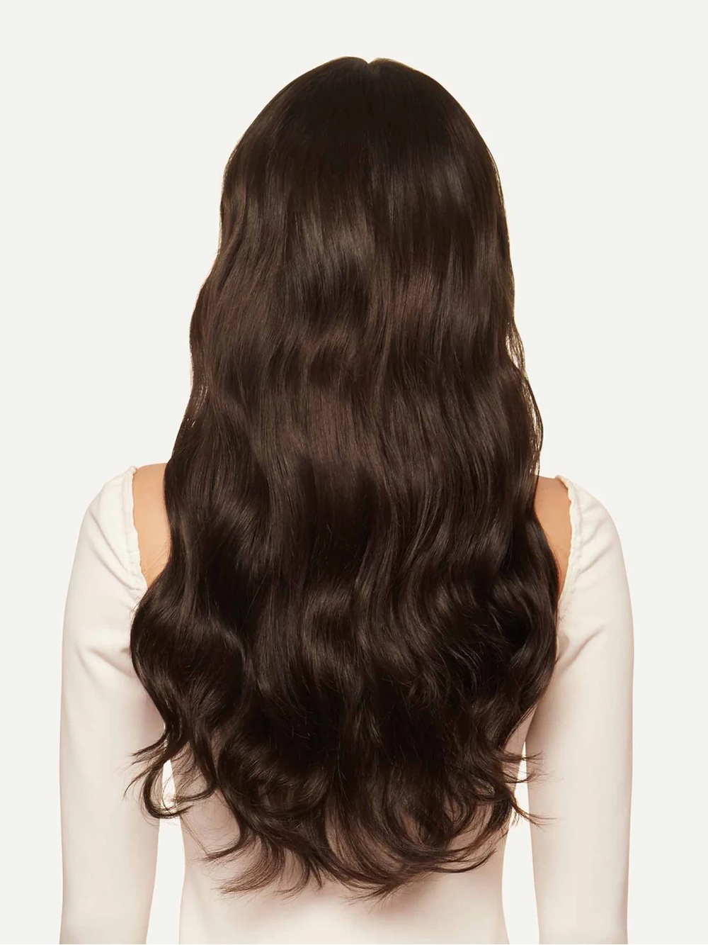 Dark Brown Clip-In Hair Extensions - Natural Shine 100% human hair remy 18inches
